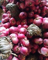 Full frame shot of red food