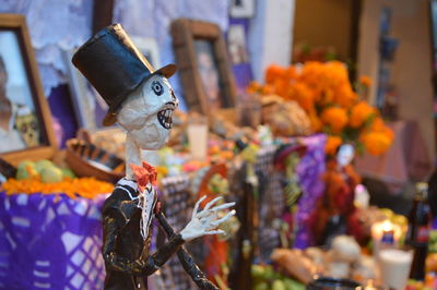 Close-up of market stall for sale