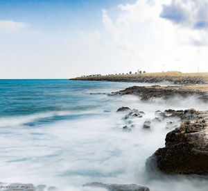 Scenic view of sea against sky