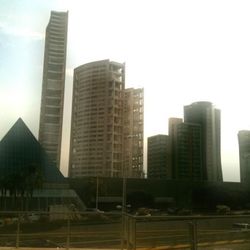 Low angle view of modern buildings