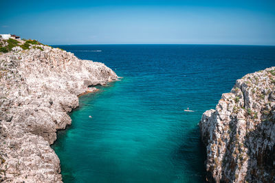 View on the sea in puglia