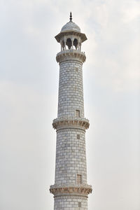 Low angle view of lighthouse against sky