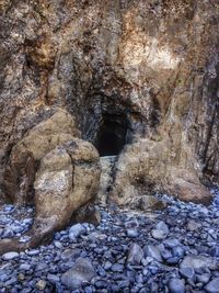 Stream flowing through rocks