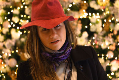 Close-up portrait of young woman