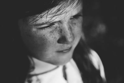 Close-up of young woman