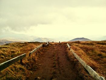 Scenic view of landscape against sky