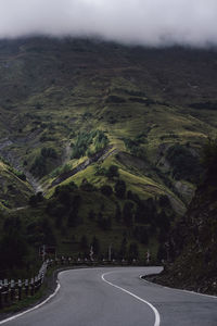 Aerial view of road passing through landscape