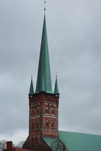 Low angle view of historic building against sky