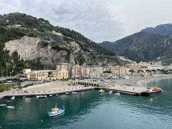 Boats in sea