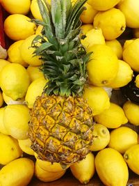 Full frame shot of fruits for sale in market