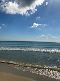 Scenic view of sea against sky