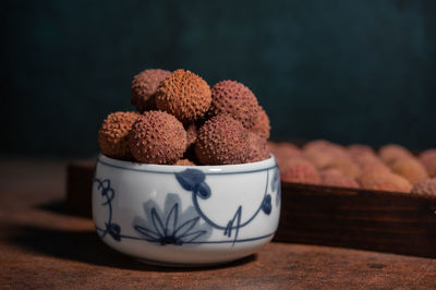 Dried litchi in