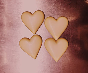 Heart shape made of cookies