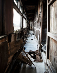 View of abandoned building