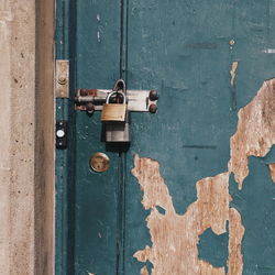 Close-up of closed door