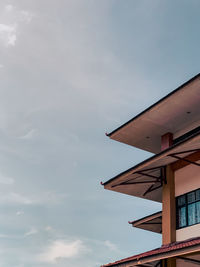 Low angle view of building against sky 