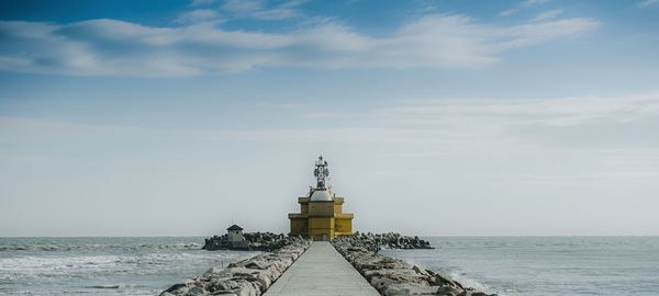 The lighthouse on the sea