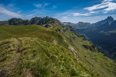 Panoramic viewpoint at alpen tower, haslital, switzerland