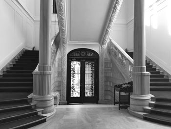 Empty steps in old building