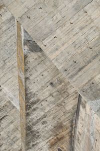 High angle view of wooden floor