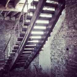 Staircase of abandoned building