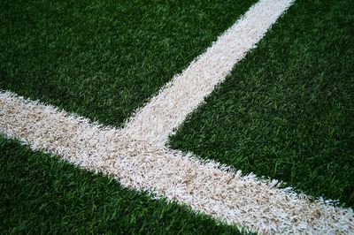 Full frame shot of soccer field