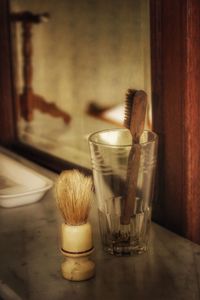 Close-up of preparing food in kitchen