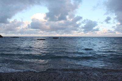 Scenic view of sea against sky