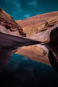 Scenic view of mountain against sky