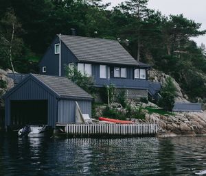Houses in the water