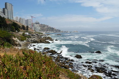 Scenic view of sea against sky