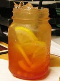 Close-up of drink on table