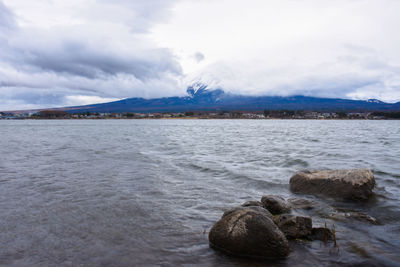 Scenic view of sea against sky