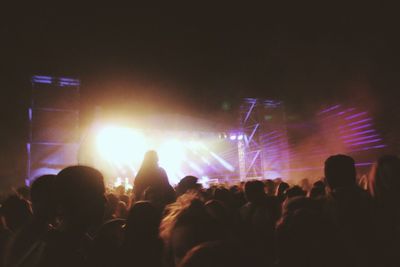 Crowd at music concert