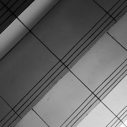 Full frame shot of power lines on tiled floor