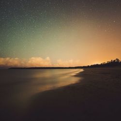 Low angle view of sky at night