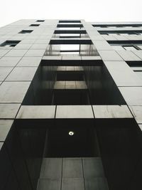 Low angle view of modern building against sky