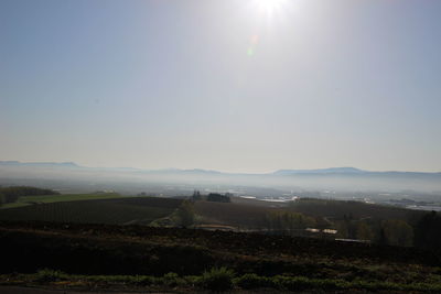 Scenic view of landscape against sky