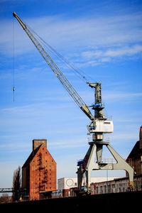 Old loading crane at the harbor