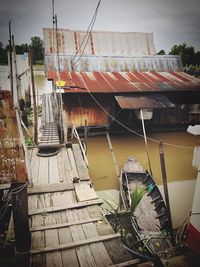 Clothes drying on clothesline against sky