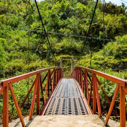 Footbridge over river