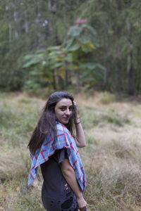 Portrait of a beautiful young woman