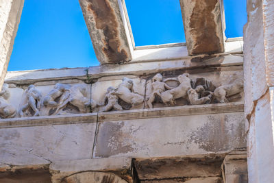 Low angle view of old building