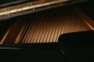 Close-up of piano keys