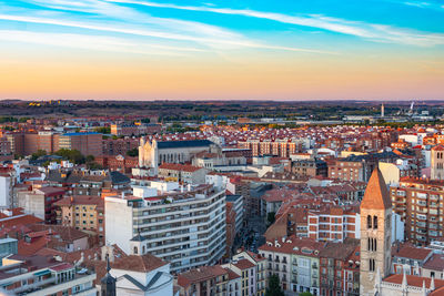 A view of the city of valladolid in spain from the air