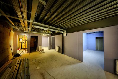 Interior of abandoned building