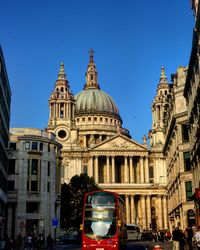 View of cathedral against blue sky