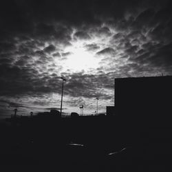 Low angle view of cloudy sky