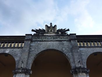 Low angle view of historical building