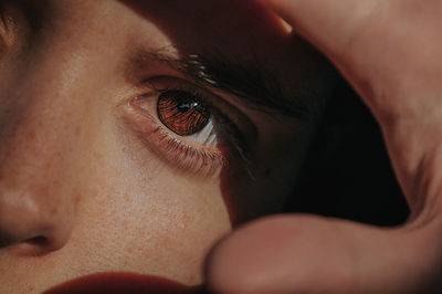 Close-up of woman